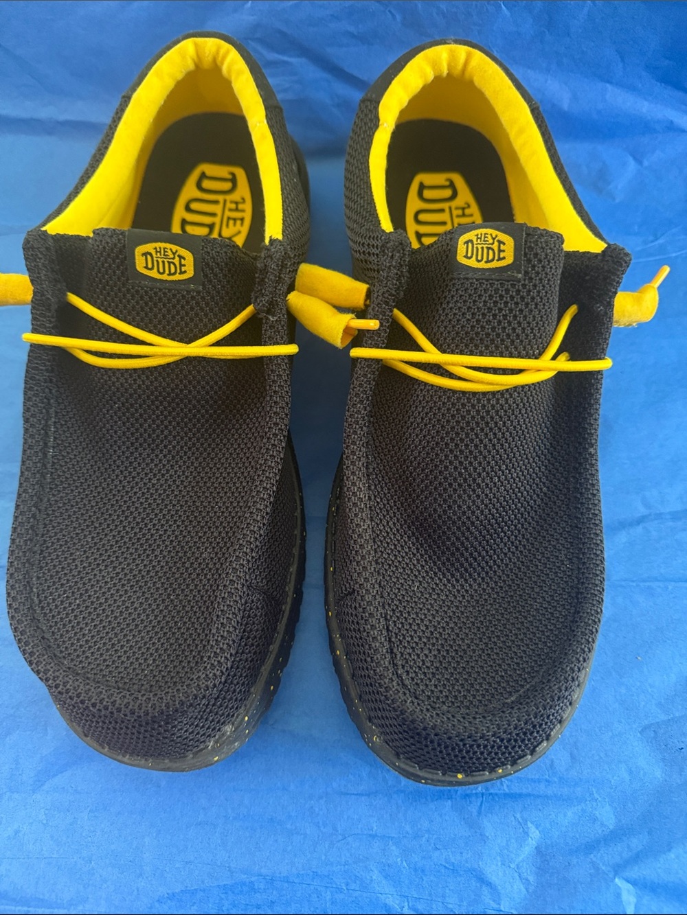 Hey Dude - Wally Sox Loafers with Yellow Trim